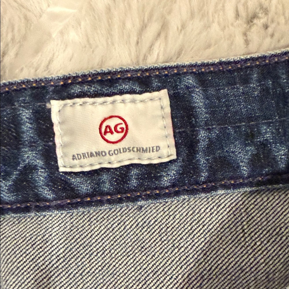 AG Adriano Goldschmied Beau Slouchy Skinny High Rise Jeans Dark Wash 30 - Picture 10 of 13